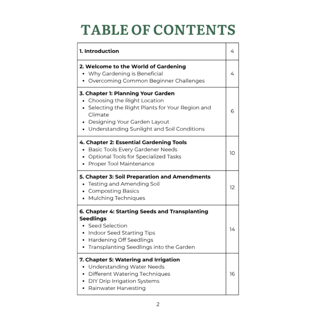 Ebook: The Beginner’s Guide to Gardening + 4 Free Planner Template