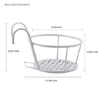 Iron Hanging Flower Basket – Balcony & Fence Plant Holder