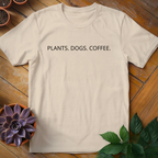 Camiseta Plantas Perro Café - HomeyGarden