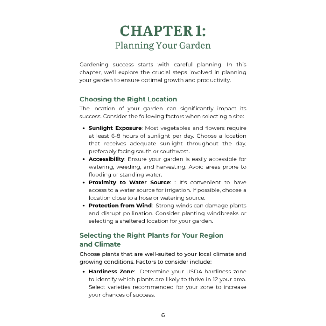 Ebook: The Beginner’s Guide to Gardening + 4 Free Planner Template