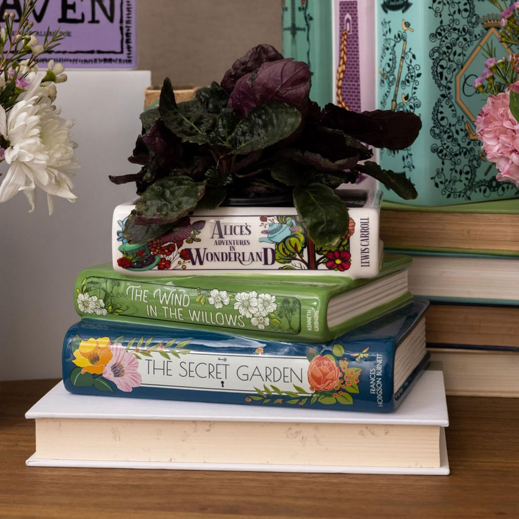 Stacked Books Planter - HomeyGarden