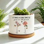 Personalized Birth Month Ceramic Plant Pot