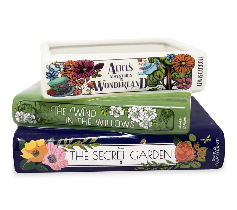 Stacked Books Planter - HomeyGarden