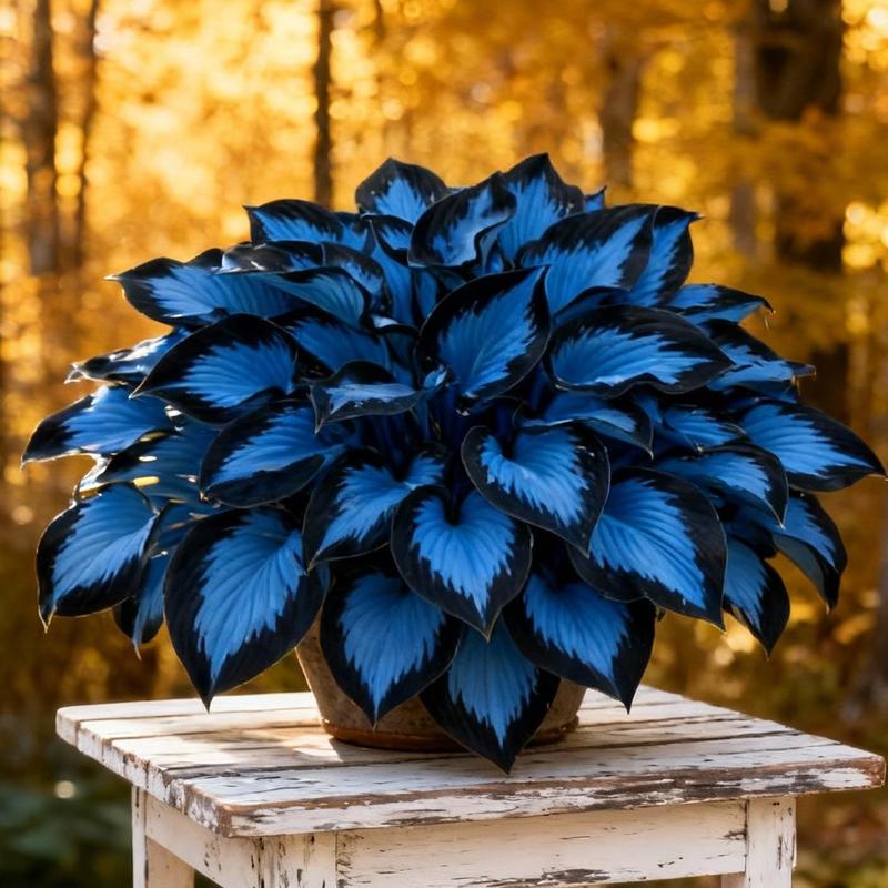 1000pcs Midnight Blue Hosta Seeds